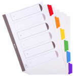 Register A4 Kart ws Farb.Tabs 6tlg