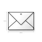 Clairefontaine 5 Umschläge Pollen 162x22 elfenbein