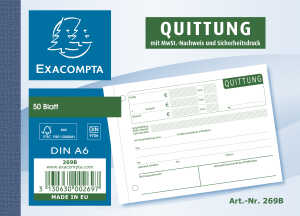 Quittungen A6Q 50 Bl.