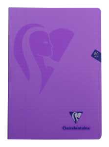 Clairefontaine Mimesys Heft A4 40Bl lin+R sort