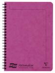 Clairefontaine Europa Spiralheft A5 60bl lin fusch