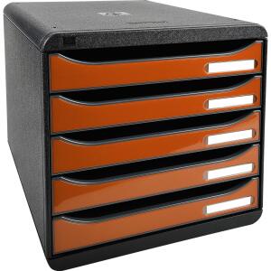 Exacompta BIG-BOX PLUS sw/glossy mandarine