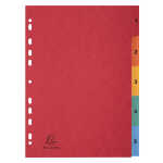 Exacompta Register A4+ Tlg 1-5 Manila Karton