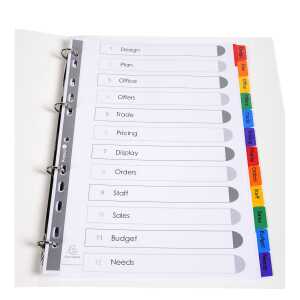 Exacompta Register Kreatabs ws Karton A4 12T