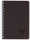 Doppelspiralbuch A5, 90 Blatt kariert, schwarzer Einband