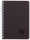 Doppelspiralbuch A5, 90 Blatt liniert mit Rand, schwarzer Einband