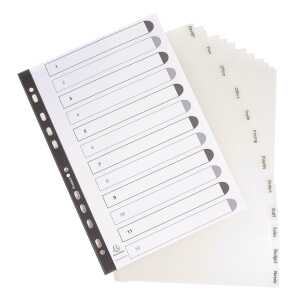 Exacompta Register Kreatabs trans PP A4 12T