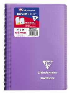 Clairefontaine Koverbook 11x17 kar 50Bl Spirale st