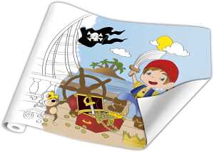 Clairefontaine Rolle Malpapier Piraten 120g 10x0,50m