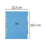 Exacompta Register A4 Chromaline PP 6tlg 300µ