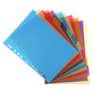 Exacompta Register A4 Chromalin PP 12tlg 300µ