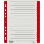 Trennblatt Mikroperf 230g/qm rot