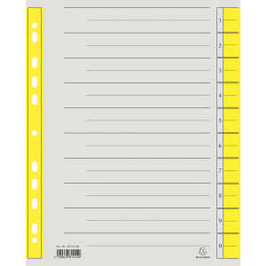 Brause Trennblatt Mikroperf 230g/qm gelb
