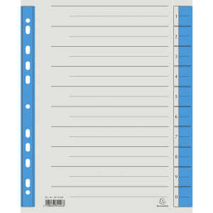 Brause Trennblatt Mikroperf 230g/qm blau