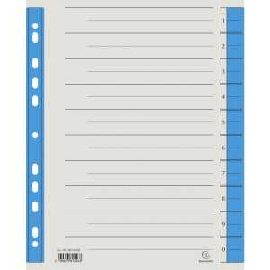 Trennblatt Mikroperf 230g/qm blau