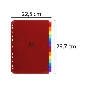 Exacompta Register m perso. Tabs 12tlg A4 PP