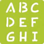 Avenue Mandarine Set 6 Schablonen Alphabet