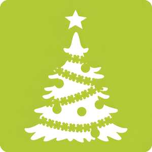 Avenue Mandarine Set 6 Schablonen Weihnachten