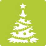 Avenue Mandarine Set 6 Schablonen Weihnachten