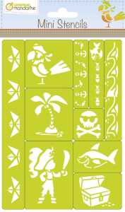 Avenue Mandarine Mini Schablonen Piraten 10Stk