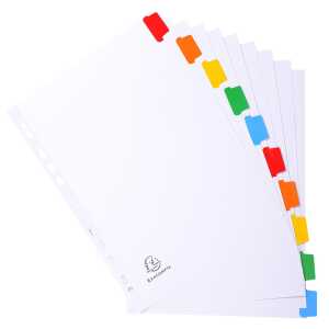 Exacompta Regis 10tlg A4+ wei manila +farbTab