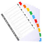 Exacompta Regis 10tlg A4+ wei manila +farbTab