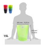 ECOBIN Papierkorb Clc farbig sort.