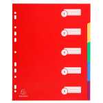 Exacompta Regist A4 Maxi PP blanco 5Tlg 350mµ