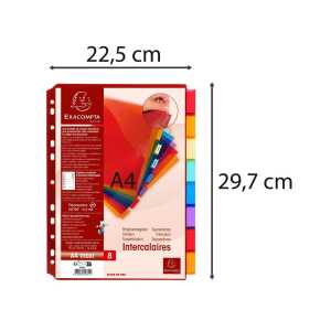 Exacompta Register PP m/tasch+FensttabA4+ 8T