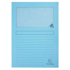 Exacompta Fenstermappe Super-hellblau 100St