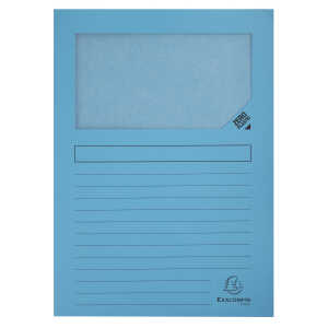 Exacompta Fenstermappe Super-blau 100St