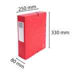 Archivbox mE 80mm Cspan A4 rot