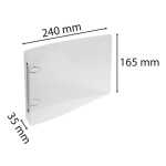 Ringb 165x240 2R 25mm CRYSTAL glask