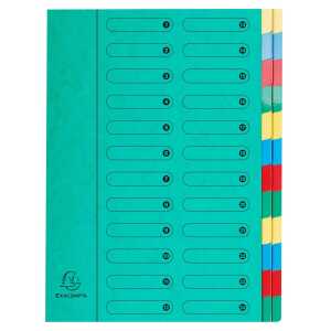 Ordungsmappe 24Tlg o fenst/gum A4