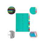 Ordungsmappe 24Tlg o fenst/gum A4