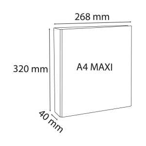 Exacompta Ringb A4XXL KC 3-seit 4R 30mm weiß