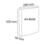 Exacompta Ringbuch A4 4R 30mm Iderama PP anis