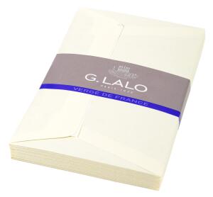 Lalo Umschlag Vergé C6 elfenbein 25St