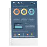 Exacompta Prospekthüllen A4 PP genarbt 50St