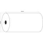 Exacompta Rolle 1lg telex 60g 210x120mx25