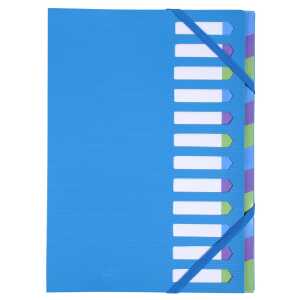 Exacompta Campus Neon Ordnungsmappe 12tlg bl