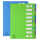 Exacompta Campus Neon Ordnungsmappe 9tlg st