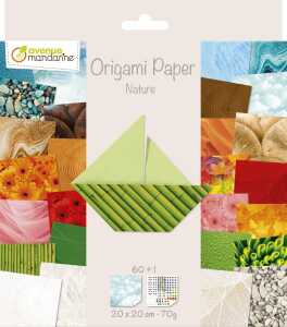 Avenue Mandarine Origamipapier 20x20 60Bl 70g Natur