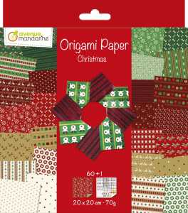 Avenue Mandarine Origamipapier 20x20 60Bl 70g Weihnacht