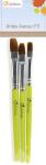 Avenue Mandarine Set 3 Pinsel syntetisch flach