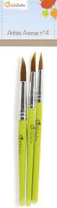 Avenue Mandarine Set 3 Pinsel syntetisch rund