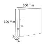 Ordner A4 50mm PP in u auss bl pas