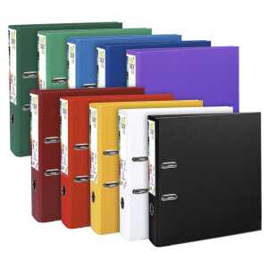 Ordner A4 80mm PP in u auss 10sort