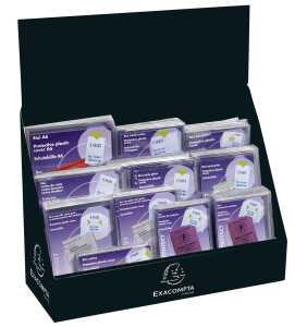 Aufsteller gefüllt m Schützhüllen