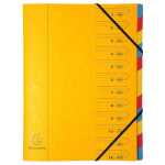 Ordungsmappe 12-tlg A4 GELB